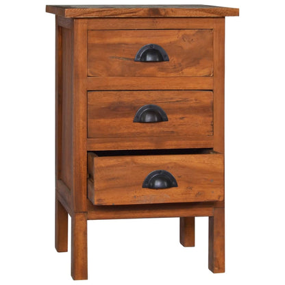 Bedside Cabinet 40X35X60 Cm Solid Teak Wood