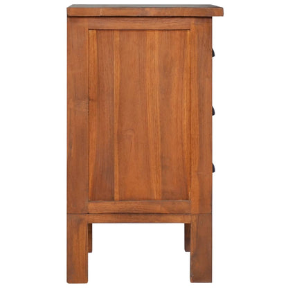 Bedside Cabinet 40X35X60 Cm Solid Teak Wood