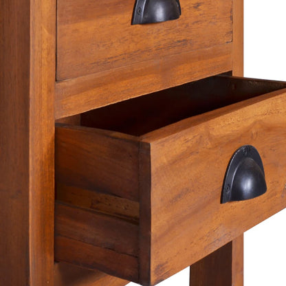 Bedside Cabinet 40X35X60 Cm Solid Teak Wood