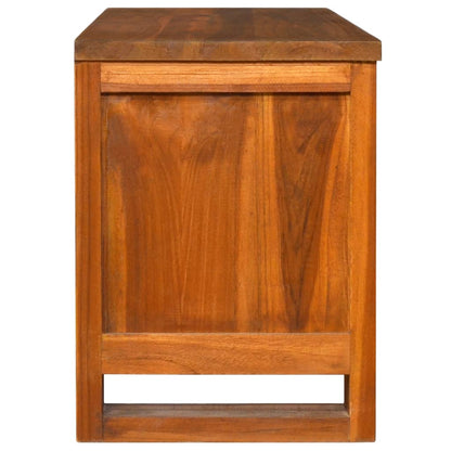 Tv Cabinet 110X30X40 Cm Solid Teak Wood