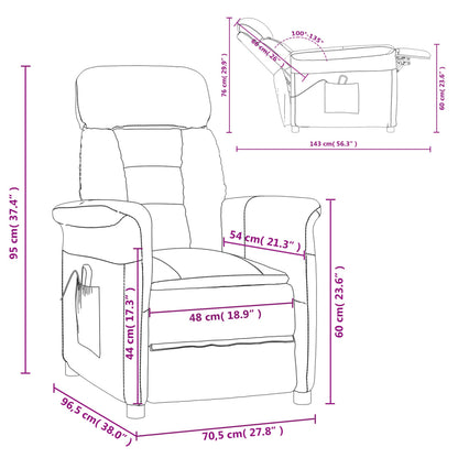Massage Chair Faux Suede Leather