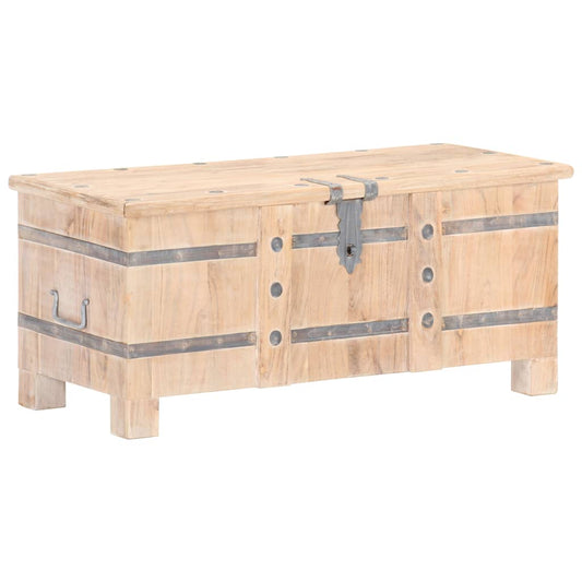 Chest 90X40X40 Cm Solid Acacia Wood