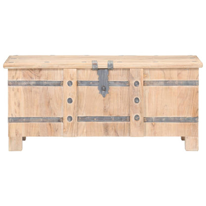 Chest 90X40X40 Cm Solid Acacia Wood