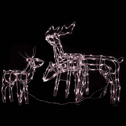3 Piece Christmas Light Display Reindeers 229 Leds