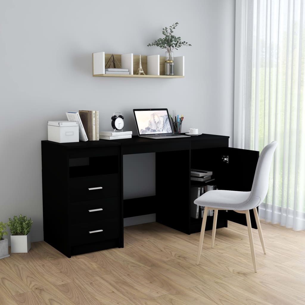 Desk 140X50X76 Cm Engineered Wood