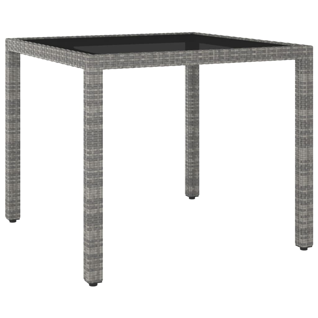 Garden Table 90X90X75 Cm Poly Rattan
