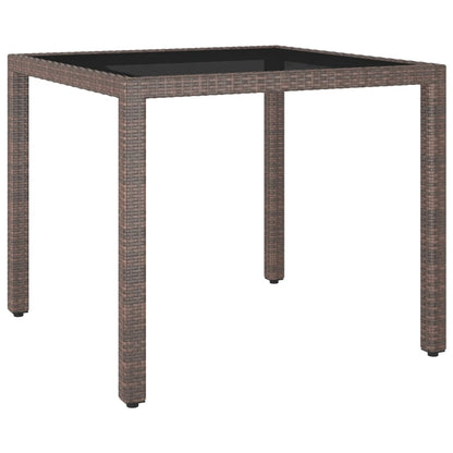 Garden Table 90X90X75 Cm Poly Rattan
