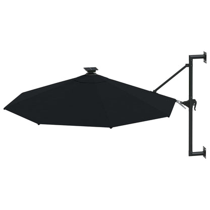 Wall-Mounted Garden Parasol With Leds 300 Cm