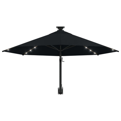 Wall-Mounted Garden Parasol With Leds 300 Cm