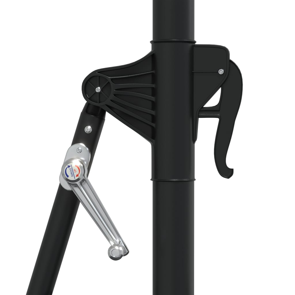 Wall-Mounted Garden Parasol With Leds 300 Cm