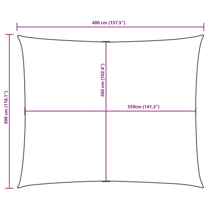 Sunshade Sail Oxford Fabric Rectangular