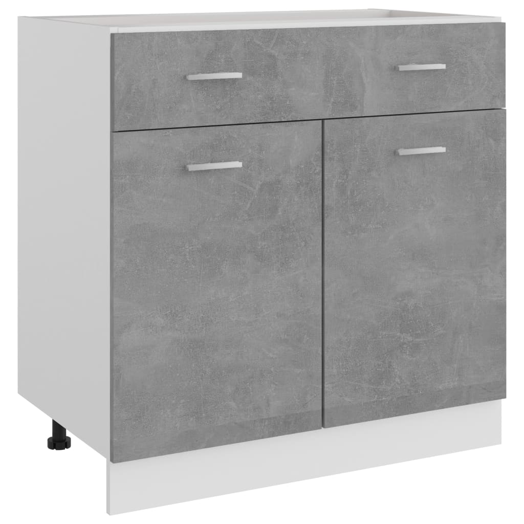 Drawer Bottom Cabinet 60X46X81.5 Cm Engineered Wood