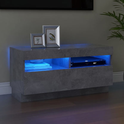 Tv Cabinet With Led Lights 80X35X40 Cm