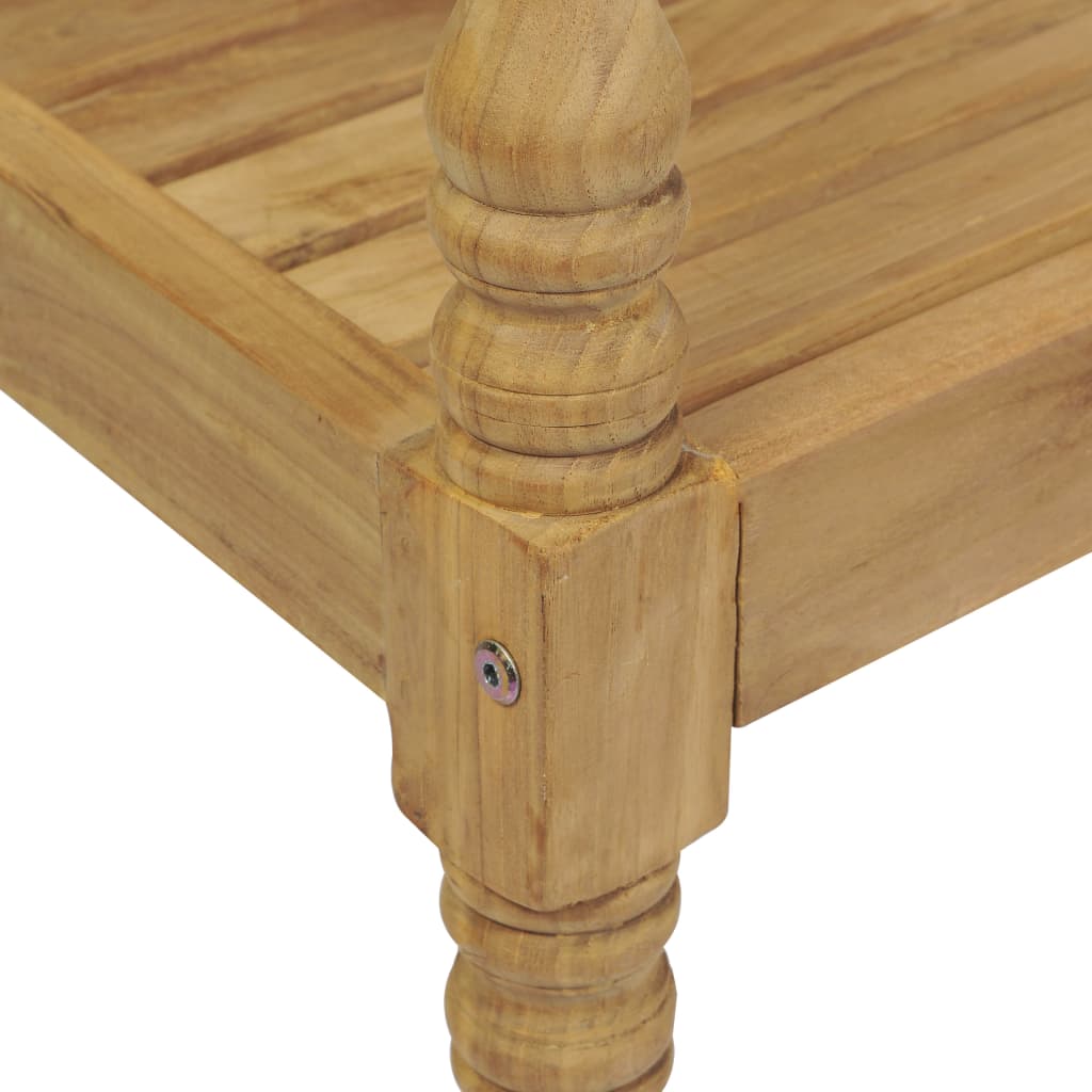 Batavia Bench With Cushion Solid Teak Wood