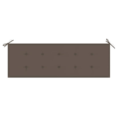 Stacking Garden Bench With Cushion 159 Cm Solid Teak Wood