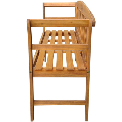 Garden Bench With Cushion Solid Acacia Wood