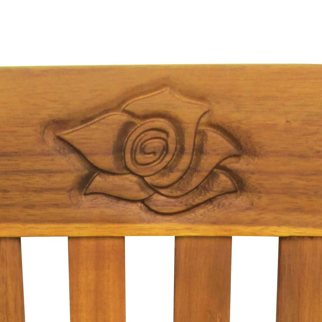 Garden Bench With Cushion Solid Acacia Wood