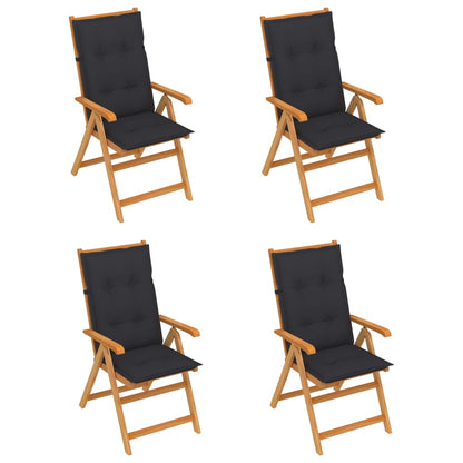Garden Chairs 6 Pcs With Cushions Solid Teak Wood