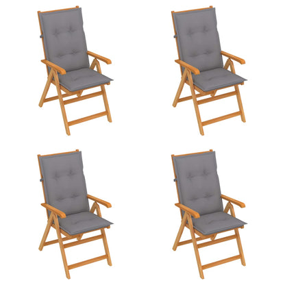 Garden Chairs 6 Pcs With Cushions Solid Teak Wood