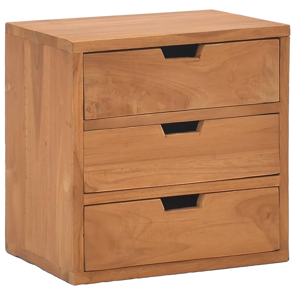Bedside Cabinet 40X30X40 Cm Solid Teak Wood