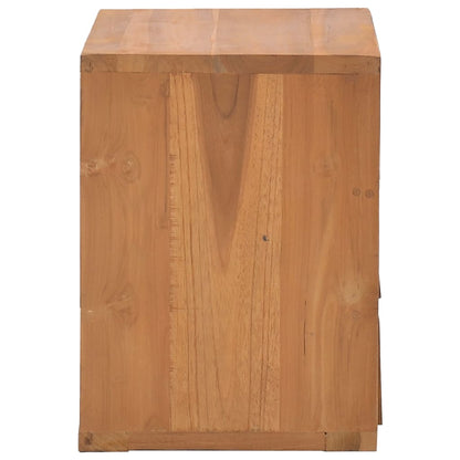 Bedside Cabinet 40X30X40 Cm Solid Teak Wood
