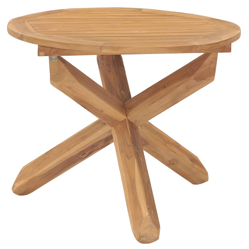 Garden Table Ø Solid Wood Teak