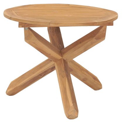 Garden Table Ø Solid Wood Teak