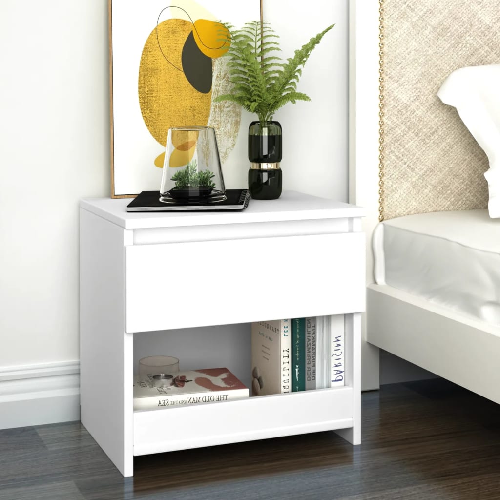 Bedside Cabinet 40X30X39 Cm Engineered Wood