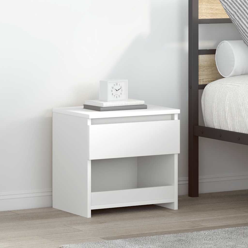 Bedside Cabinet 40X30X39 Cm Engineered Wood