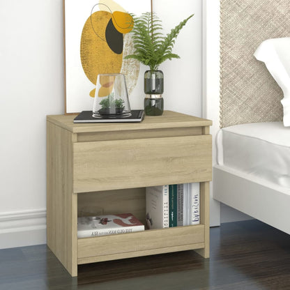 Bedside Cabinet 40X30X39 Cm Engineered Wood