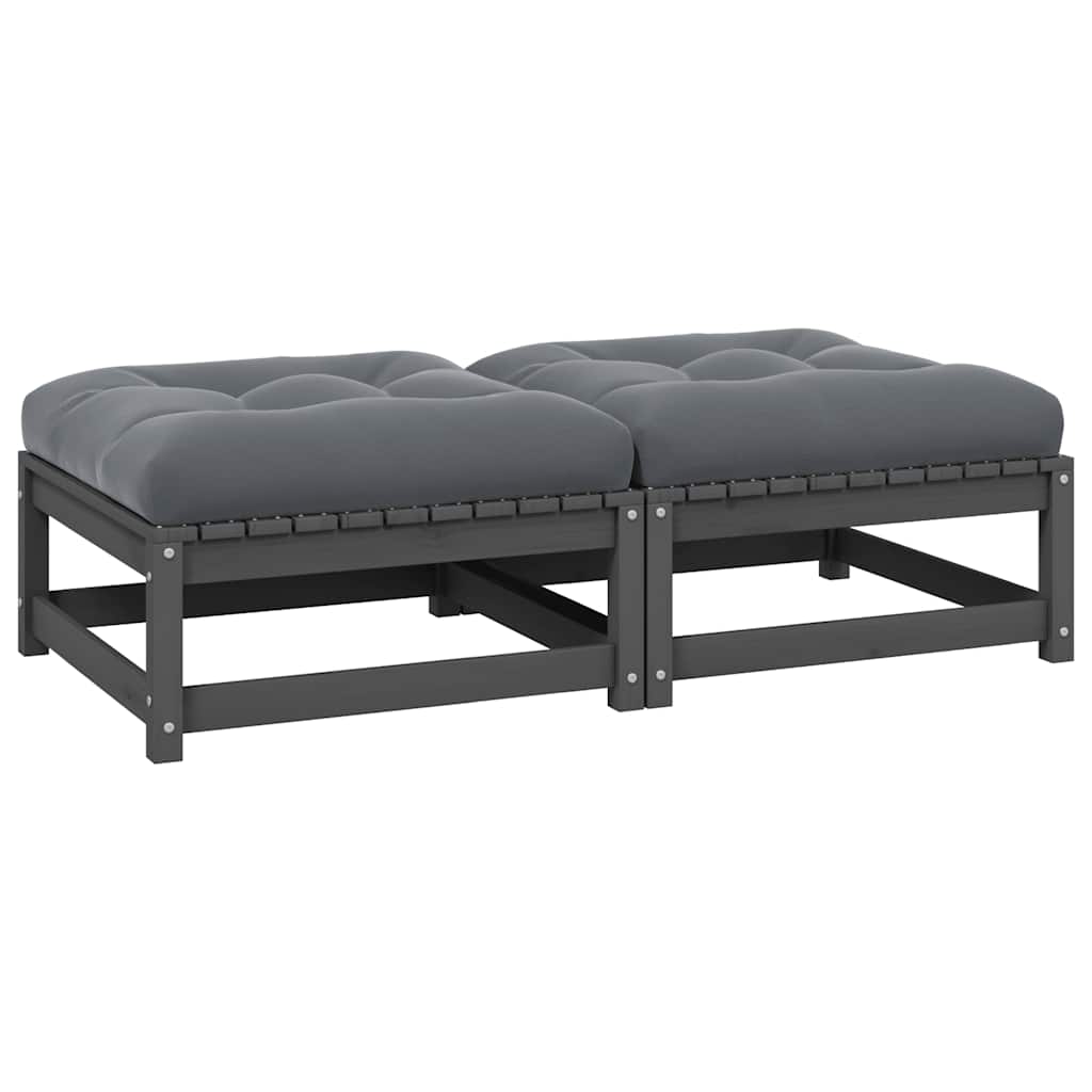 3 Piece Garden Lounge Set With Cushions Solid Pinewood