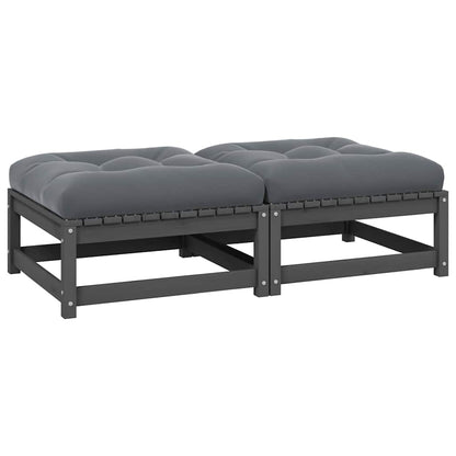 3 Piece Garden Lounge Set With Cushions Solid Pinewood