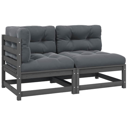 3 Piece Garden Lounge Set With Cushions Solid Pinewood