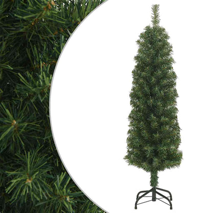 Slim Artificial Pre-Lit Christmas Tree With Ball Set Green