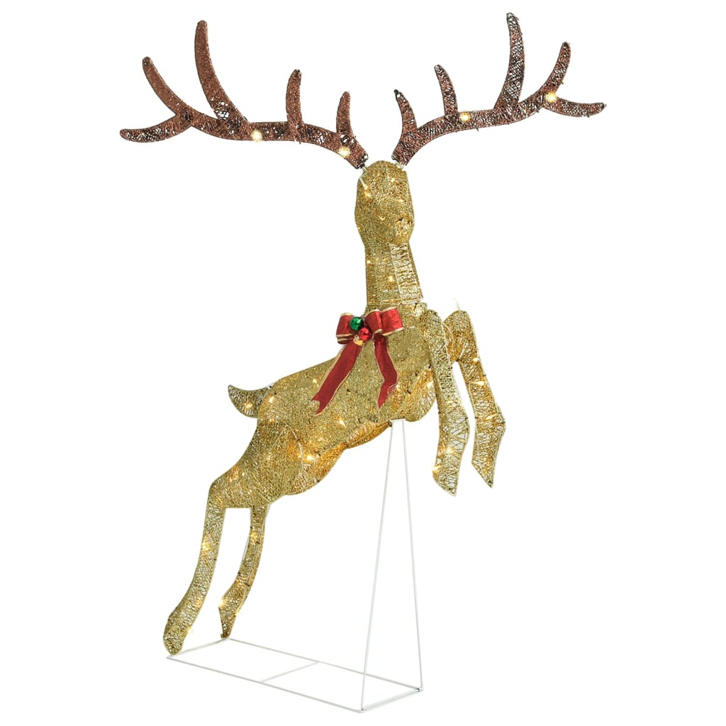 Flying Reindeer Christmas Decoration 120 Leds Warm White