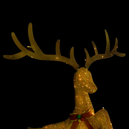 Flying Reindeer Christmas Decoration 120 Leds Warm White