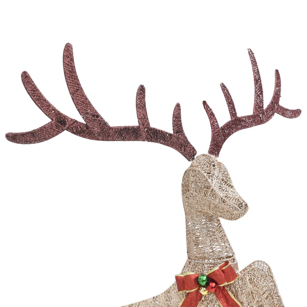 Flying Reindeer Christmas Decoration 120 Leds Warm White