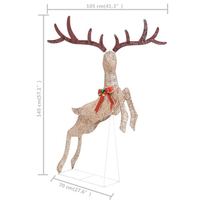 Flying Reindeer Christmas Decoration 120 Leds Warm White