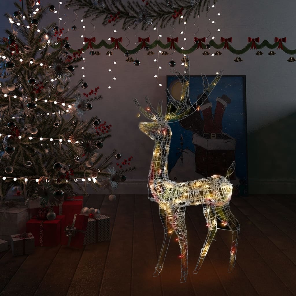 Acrylic Reindeer Christmas Decoration 140 Leds 120 Cm