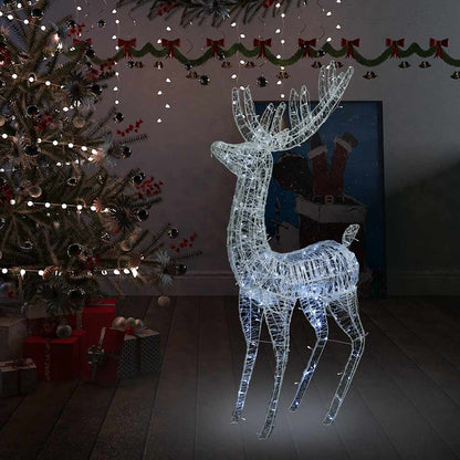 Acrylic Reindeer Christmas Decoration 140 Leds 120 Cm