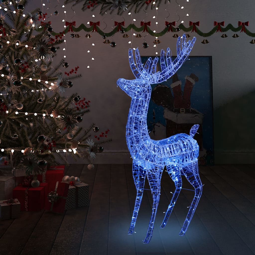 Acrylic Reindeer Christmas Decoration 140 Leds 120 Cm