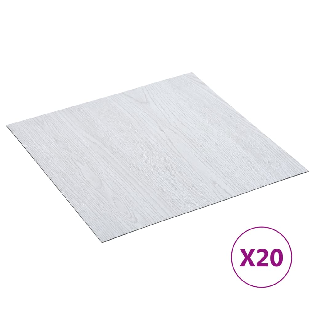 Self-Adhesive Flooring Planks 20 Pcs Pvc 1.86 M² Beige