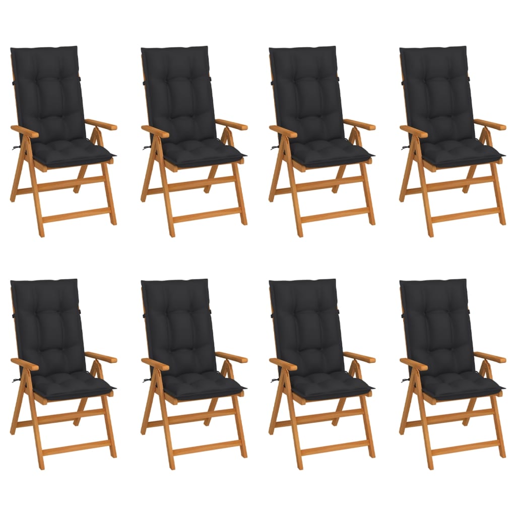 Garden Chairs 6 Pcs With Cushions Solid Teak Wood