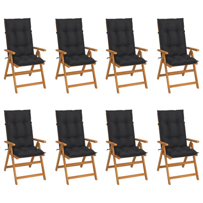 Garden Chairs 6 Pcs With Cushions Solid Teak Wood