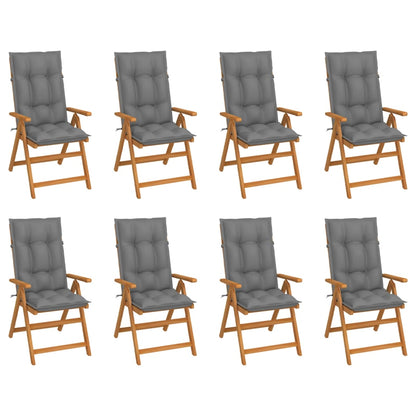 Garden Chairs 6 Pcs With Cushions Solid Teak Wood