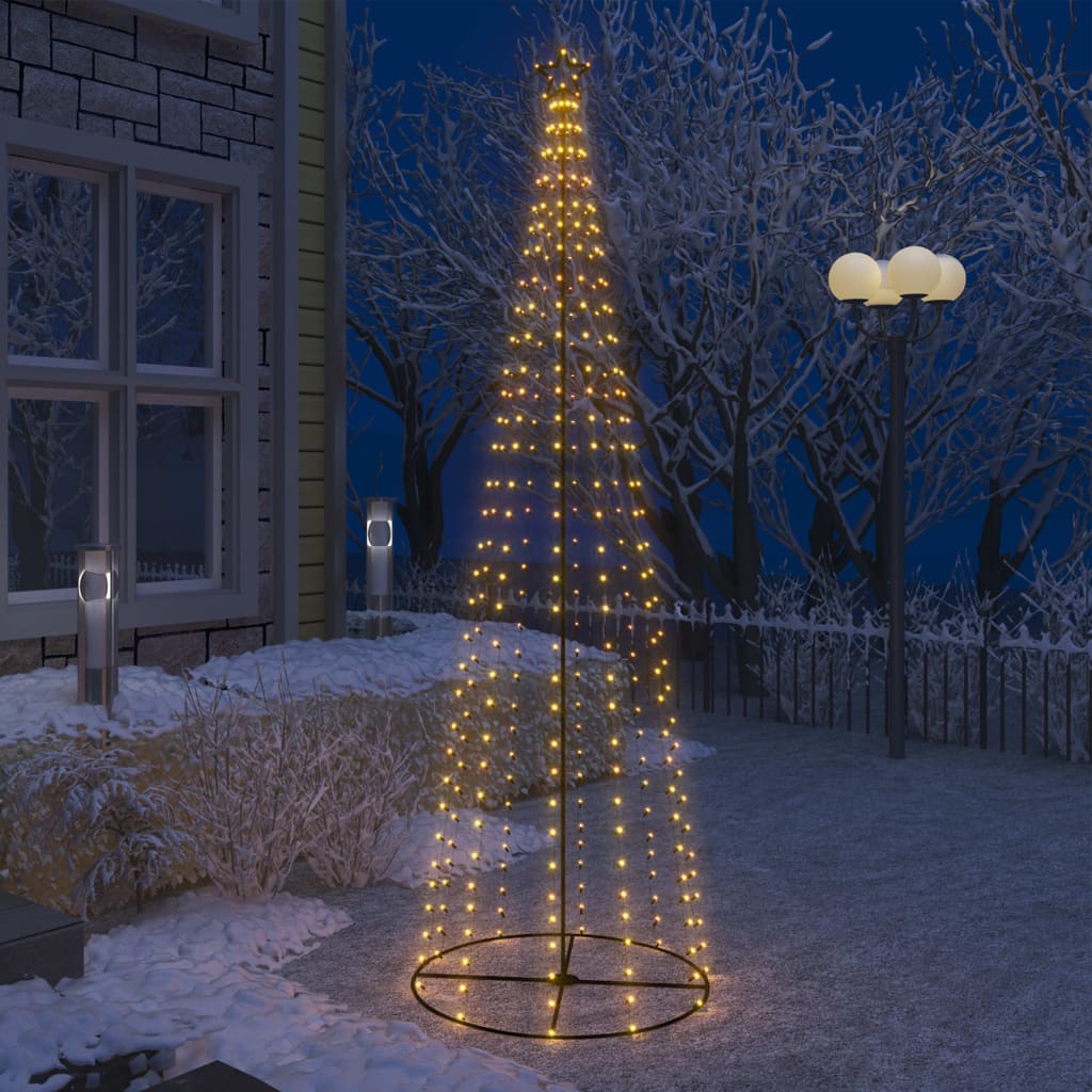 Christmas Cone Tree 100 Leds Decoration 70X180 Cm