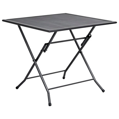 5 Piece Garden Dining Set Steel Anthracite