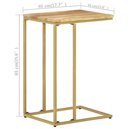 Side Table 35X45X65 Cm Solid Mango Wood