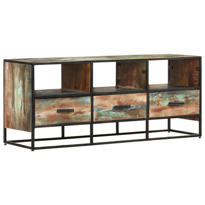 Tv Cabinet 110X30X45 Cm Solid Reclaimed Wood