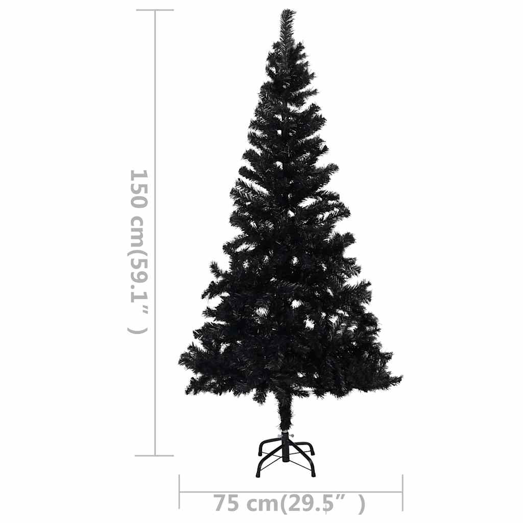 Artificial Pre-Lit Christmas Tree With Ball Set 150 Cm Pvc